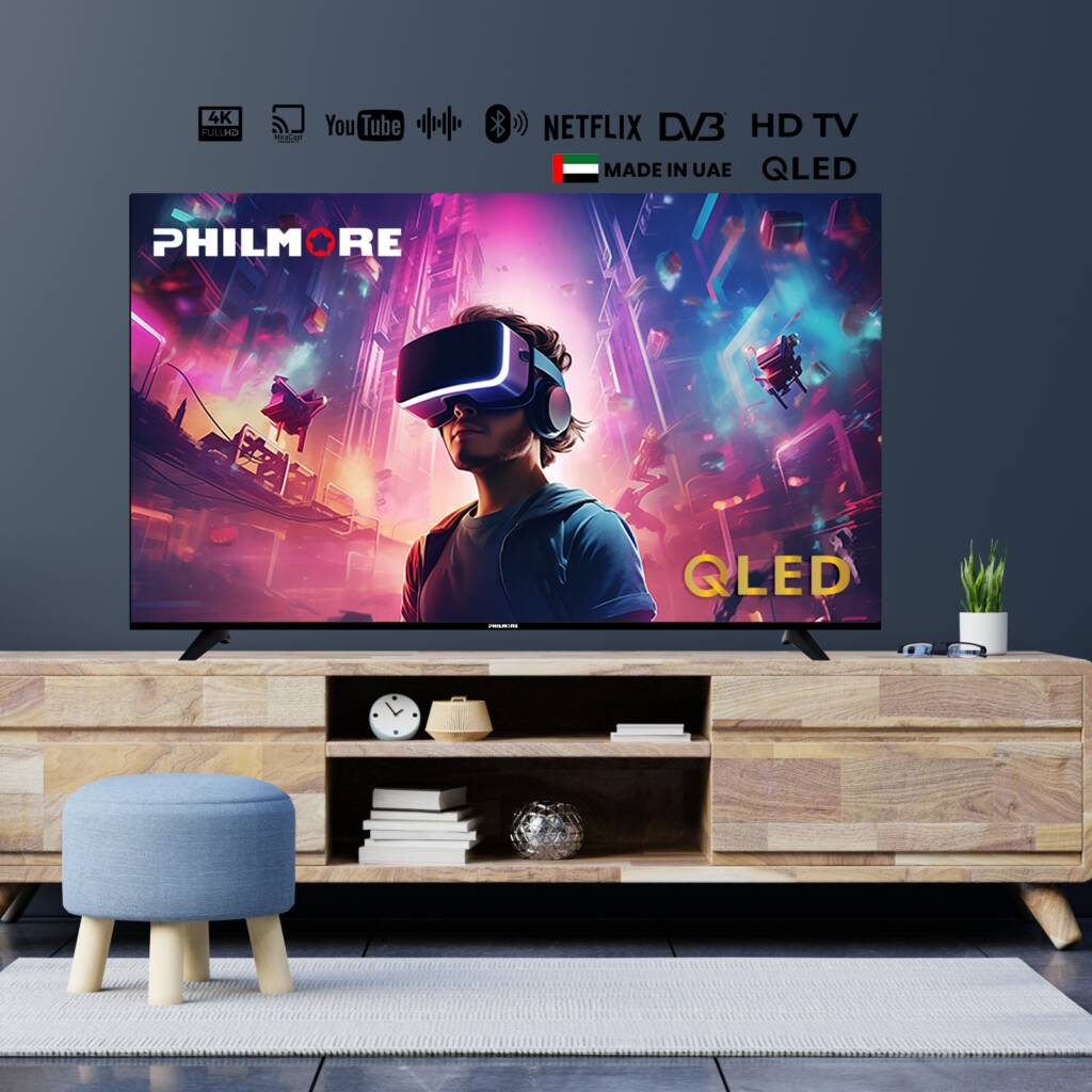 Philmore 50” QLED 4K AI Smart TV