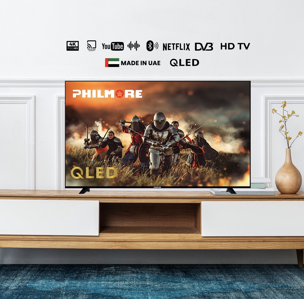 Philmore 75” QLED 4K AI Smart TV